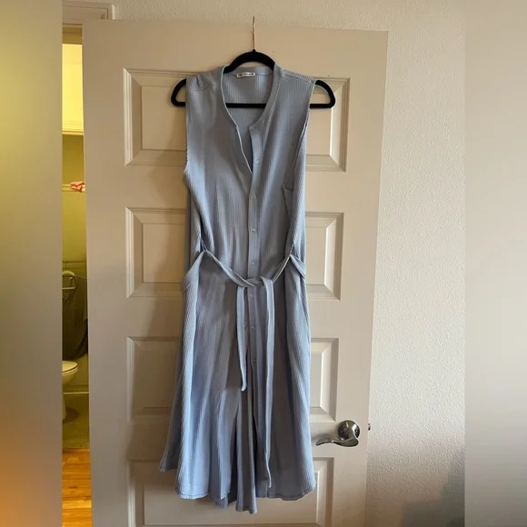 blue quince dress with cape VENUS Faux Wrap Mini Dress | Blue main image 0